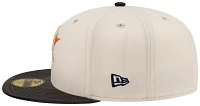 New Era Men's Houston Astros Brown Leather 59Fifty Fitted Visor