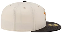 New Era Men's Houston Astros Brown Leather 59Fifty Fitted Visor