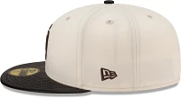 New Era Men's San Diego Padres Brown Leather Brim 59Fifty Fitted Hat