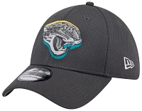 New Era Men's Jacksonville Jaguars 2024 NFL Draft Graphite 39Thirty Stretch Fit Hat