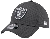 New Era Men's Las Vegas Raiders 2024 NFL Draft Graphite 39Thirty Stretch Fit Hat