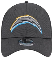 New Era Men's Los Angeles Chargers 2024 NFL Draft Graphite 39Thirty Stretch Fit Hat