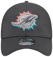 New Era Men's Miami Dolphins 2024 NFL Draft Graphite 39Thirty Stretch Fit Hat