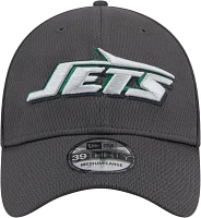 New Era Men's York Jets 2024 NFL Draft Graphite 39Thirty Stretch Fit Hat