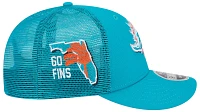 New Era Men's Miami Dolphins 2024 NFL Draft Aqua Low Profile 9Fifty Adjustable Hat