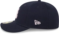 New Era Adult Atlanta Braves Mother's Day 2024 Navy Low Profile 59Fifty Fitted Hat