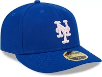 New Era Adult York Mets Mother's Day 2024 Blue Low Profile 59Fifty Fitted Hat