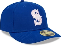 New Era Adult Seattle Mariners Mother's Day 2024 Navy Low Profile 59Fifty Fitted Hat