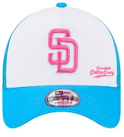 New Era Men's San Diego Padres Big League Chew Curveball Cotton Candy White A-Frame 9Forty Adjustable Hat