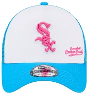 New Era Men's Chicago White Sox Big League Chew Curveball Cotton Candy White A-Frame 9Forty Adjustable Hat