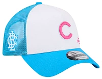 New Era Men's Chicago Cubs Big League Chew Curveball Cotton Candy White A-Frame 9Forty Adjustable Hat