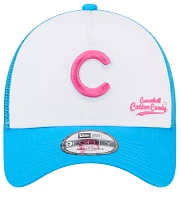 New Era Men's Chicago Cubs Big League Chew Curveball Cotton Candy White A-Frame 9Forty Adjustable Hat