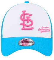 New Era Men's St. Louis Cardinals Big League Chew Curveball Cotton Candy White A-Frame 9Forty Adjustable Hat