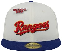 New Era Adult Texas Rangers Big League Chew White 59Fifty Fitted Hat