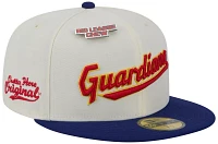 New Era Adult Cleveland Guardians Big League Chew White 59Fifty Fitted Hat