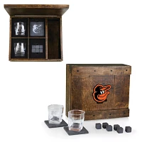 Picnic Time Baltimore Orioles Whiskey Box Gift Set