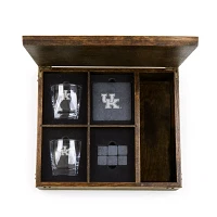 Picnic Time Kentucky Wildcats Whiskey Box Drink Set