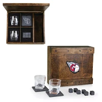 Picnic Time Cleveland Guardians Whiskey Box Gift Set