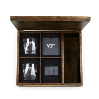 Picnic Time Virginia Tech Hokies Whiskey Box Drink Set