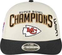 New Era Adult Super Bowl LVIII Champions Kansas City Chiefs Locker Room Low Profile 9Fifty Adjustable Hat