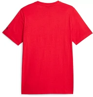 Puma Adult Ferrari Racing Red Essentials Logo T-Shirt