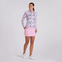 PUMA Women's YouV Bloom 1/4 Zip Golf Pullover