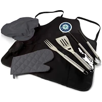 Picnic Time Seattle Mariners Apron Tote Pro Grill Set