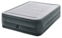 Intex Dura Beam Deluxe Comfort-Plush Queen Air Mattress with Built In Electric Pump