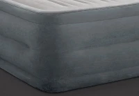 Intex Dura Beam Deluxe Comfort-Plush Queen Air Mattress with Built In Electric Pump