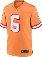 Nike Men's Tampa Bay Buccaneers Baker Mayfield #6 Alternate Orange Game Jersey