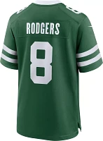 Nike Men's New York Jets Aaron Rodgers #8 Green Game Jersey