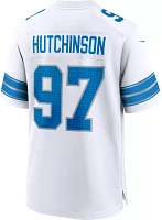 Nike Men's Detroit Lions Aidan Hutchinson #97 White Game Jersey