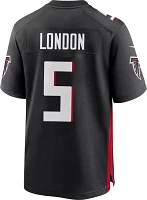 Nike Men's Atlanta Falcons Drake London #5 Black Game Jersey