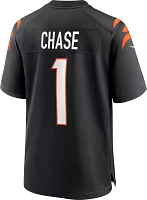 Nike Men's Cincinnati Bengals Ja'Marr Chase #1 Black Game Jersey