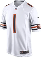 Nike Men's Chicago Bears Justin Fields #1 White Game Jersey