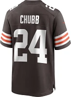 Nike Men's Cleveland Browns Nick Chubb #24 Brown Game Jersey