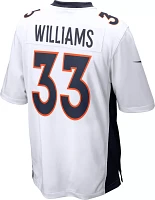 Nike Men's Denver Broncos Javonte Williams #33 White Game Jersey