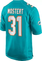 Nike Men's Miami Dolphins Raheem Mostert #31 Aqua Game Jersey