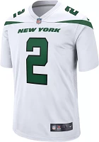 Nike Men's New York Jets Zach Wilson #2 White Game Jersey