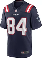 Nike Men's New England Patriots Kendrick Bourne #84 Navy Game Jersey