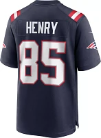 Nike Men's New England Patriots Hunter Henry #85 Navy Game Jersey