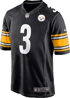 Nike Men's Pittsburgh Steelers Russell Wilson #3 Black Game Jersey