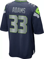 Nike Men's Seattle Seahawks Jamal Adams #33 Navy Game Jersey