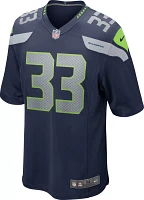 Nike Men's Seattle Seahawks Jamal Adams #33 Navy Game Jersey