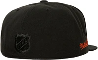 Mitchell & Ness Adult Philadelphia Flyers Patch Black Fitted Hat