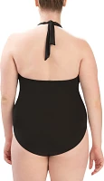 Dolfin Women's Solid Sweetheart One-Piece Swimsuit