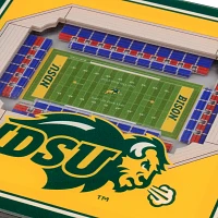 You the Fan North Dakota State Bison Stadium View Coaster Set