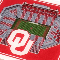 You the Fan Oklahoma Sooners 3D Stadium Views Coaster Set