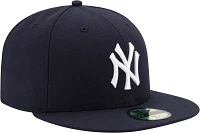 New Era Men's York Yankees 59Fifty Game Navy Authentic Hat