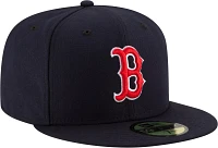 New Era Men's Boston Red Sox 59Fifty Game Navy Authentic Hat